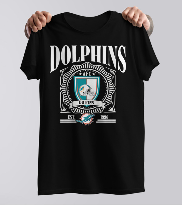 Dolphins AFC Go Fins Est 1966 Miami T-Shirt