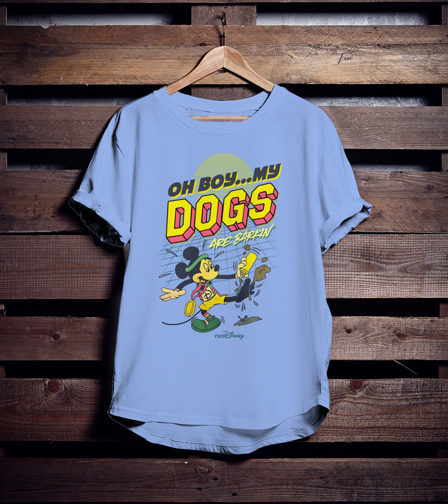RunDisney Expo Oh Boy My Dogs Are Barkin Rundisney Mickey Mouse T-Shirt