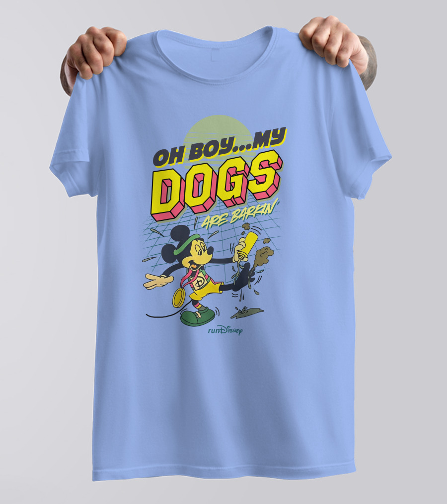 RunDisney Expo Oh Boy My Dogs Are Barkin Rundisney Mickey Mouse T-Shirt