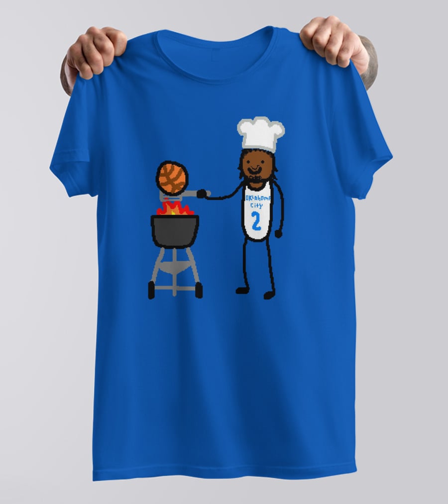 Nba Paint Shai Grill-Geous Alexander Oklahoma City Chef Basketball T-Shirt