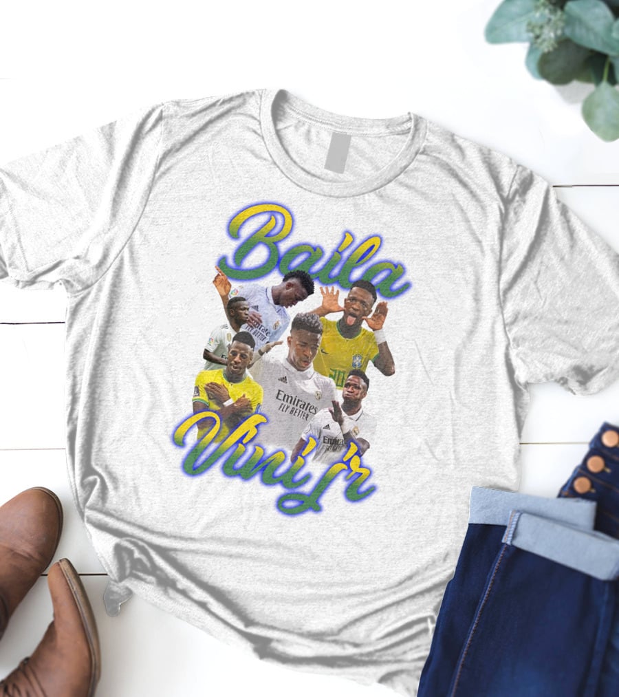 Baila Vini Jr Celebrating Iconic Soccer Moments T-Shirt