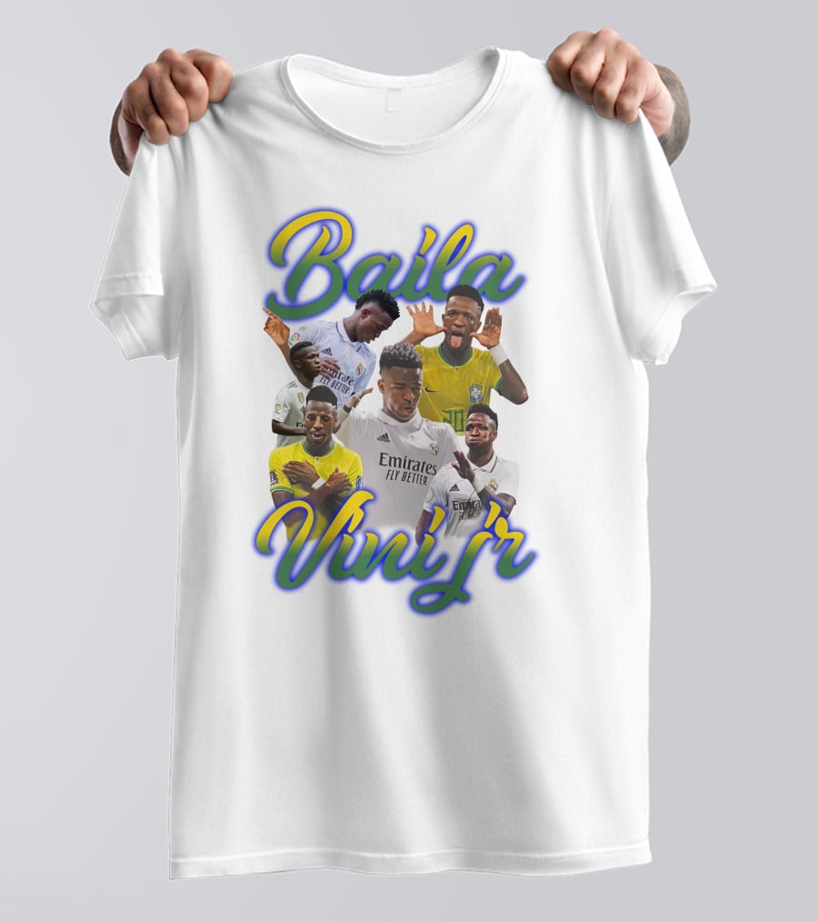 Baila Vini Jr Celebrating Iconic Soccer Moments T-Shirt