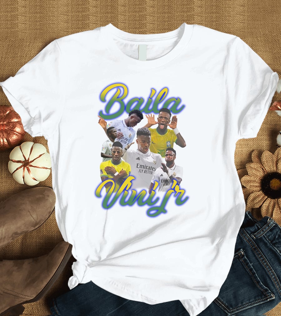 Baila Vini Jr Celebrating Iconic Soccer Moments T-Shirt
