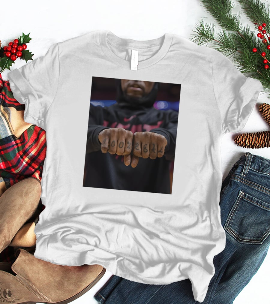 100% Real Miami Heat Inked Fists T-Shirt