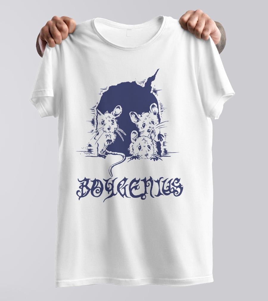 Boygenius Mice Hole With Three Curious Mice T-Shirt