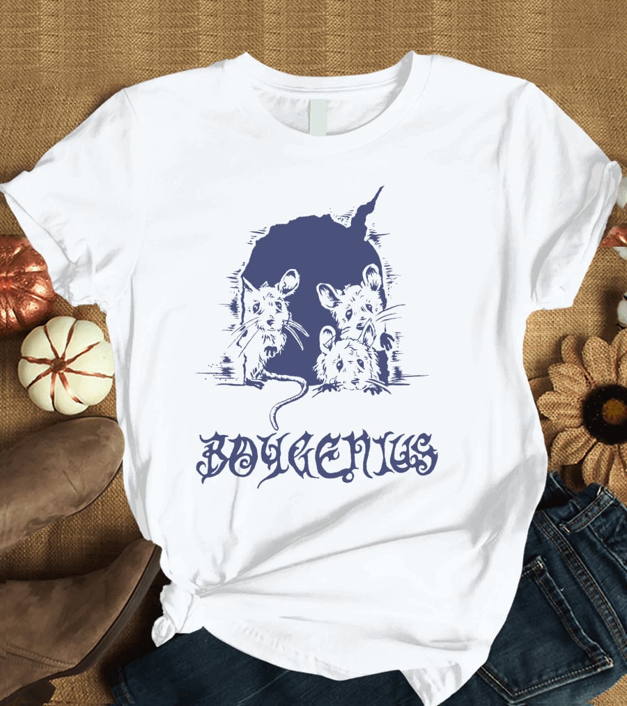 Boygenius Mice Hole With Three Curious Mice T-Shirt