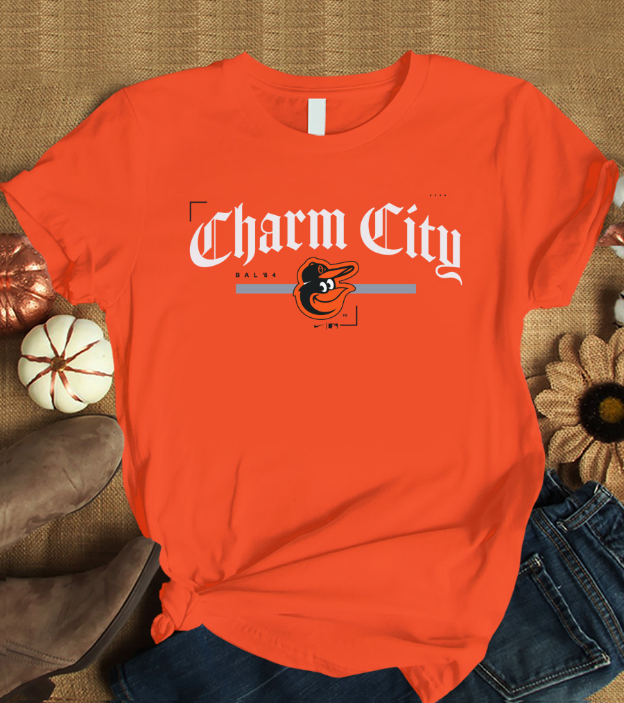 Charm City Baltimore Orioles Bal 54 T-Shirt