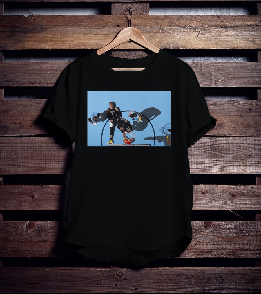 Russell Westbrook Dunk Action Shot Against Grizzlies In First Half T-Shirt