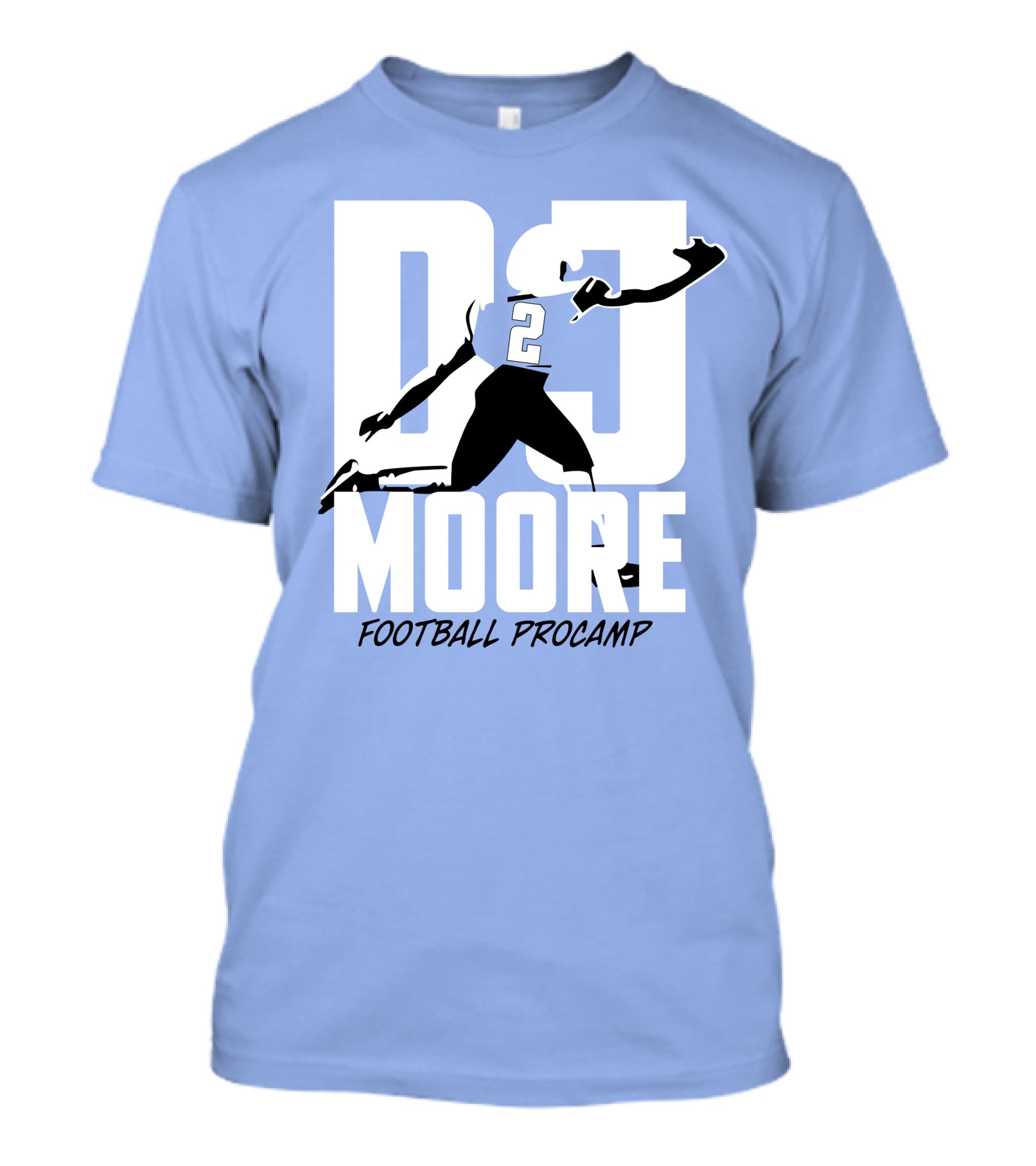 DJ Moore Football Procamp Athlete Number 2 Dynamic Movement T-Shirt