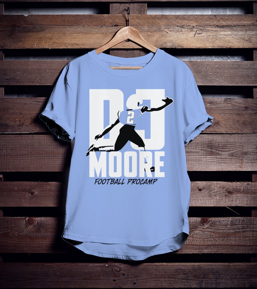 DJ Moore Football Procamp Athlete Number 2 Dynamic Movement T-Shirt