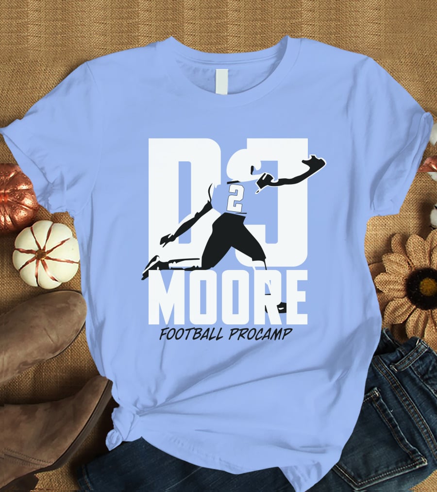 DJ Moore Football Procamp Athlete Number 2 Dynamic Movement T-Shirt