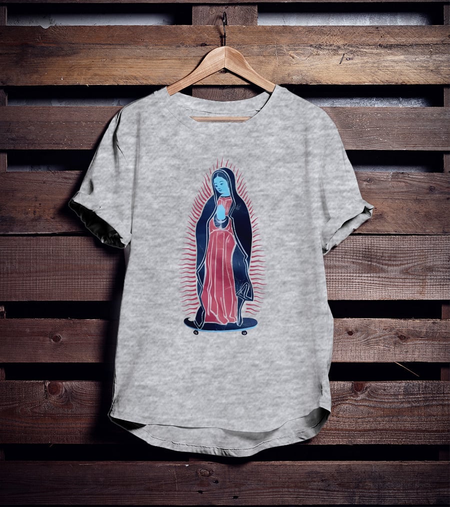 Our Lady Of Guadalupe Skateboard Iconic T-Shirt