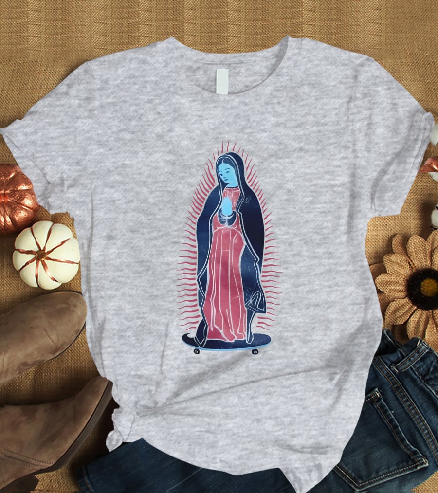 Our Lady Of Guadalupe Skateboard Iconic T-Shirt