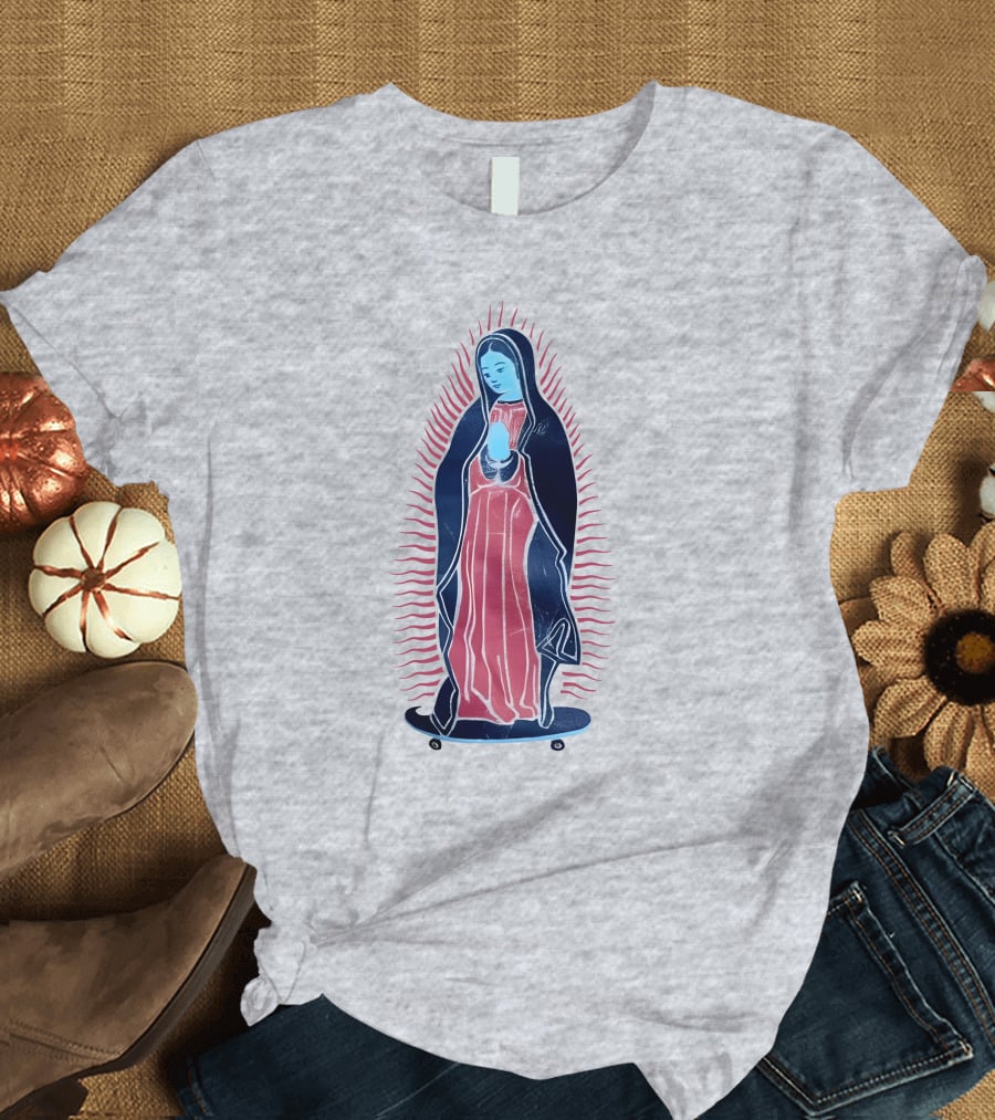 Our Lady Of Guadalupe Skateboard Iconic T-Shirt