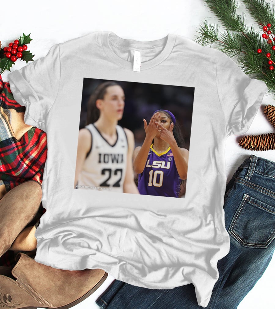 LSU Reese 10 Makes You Can’t See Me Gesture Against Iowa T-Shirt