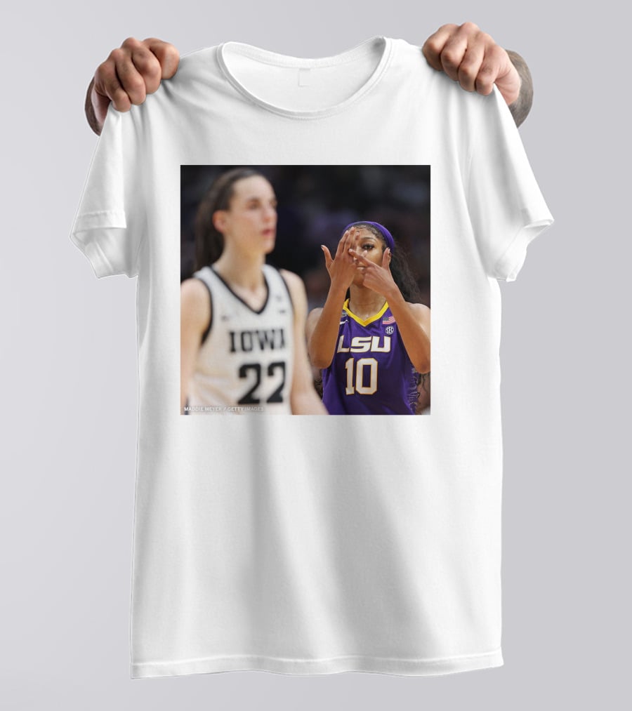 LSU Reese 10 Makes You Can’t See Me Gesture Against Iowa T-Shirt