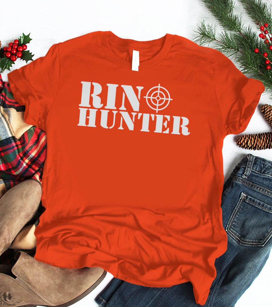 Rin Hunter Target Text Bold Red T-Shirt