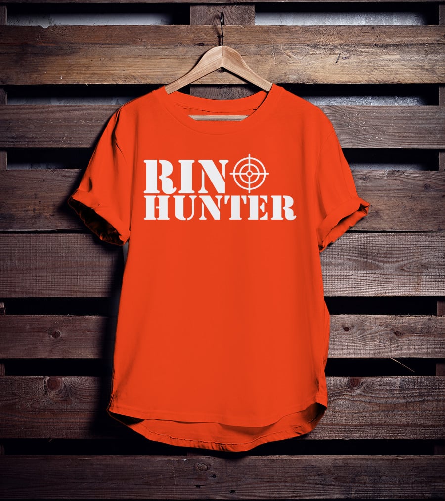 Rin Hunter Target Text Bold Red T-Shirt