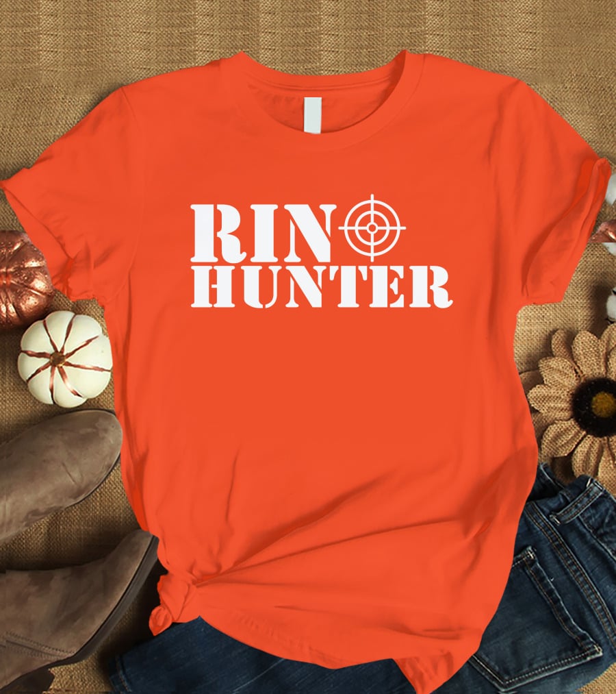 Rin Hunter Target Text Bold Red T-Shirt