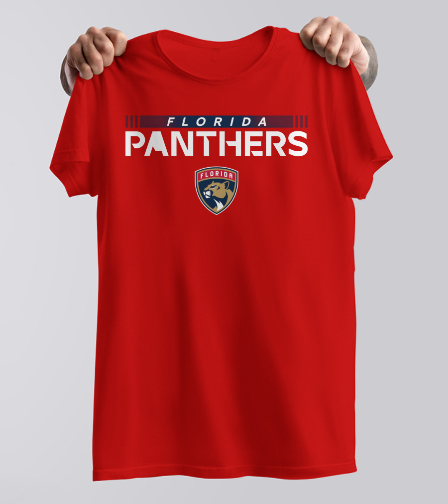 Florida Panthers Lomberg Logo Red T-Shirt
