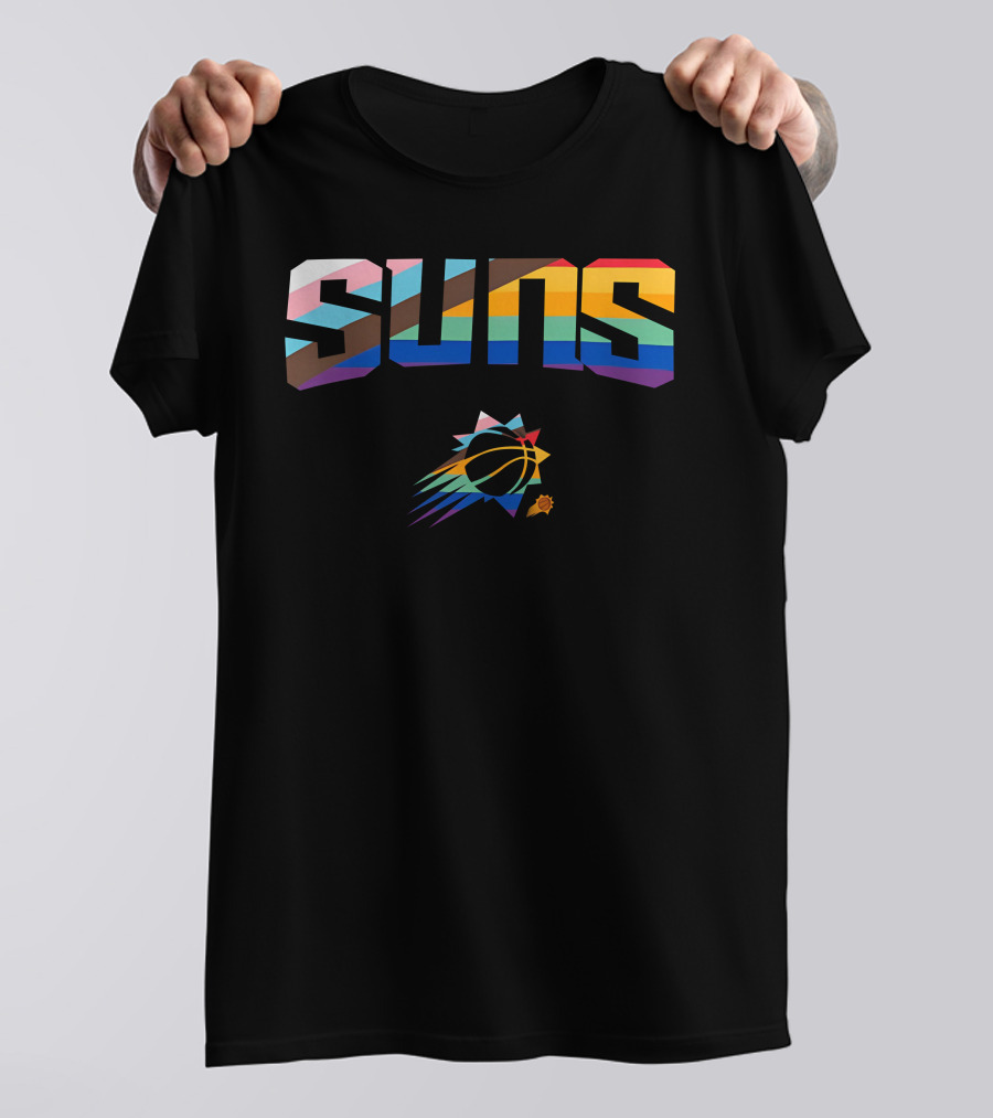 Phoenix Suns Pride Rainbow Logo Suns T-Shirt