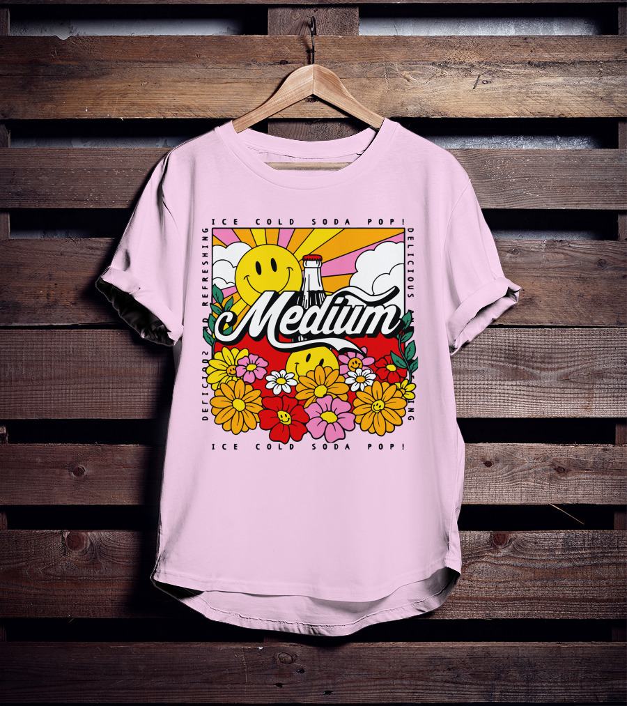 Medium Ice Cold Soda Pop Delicious Refreshing T-Shirt