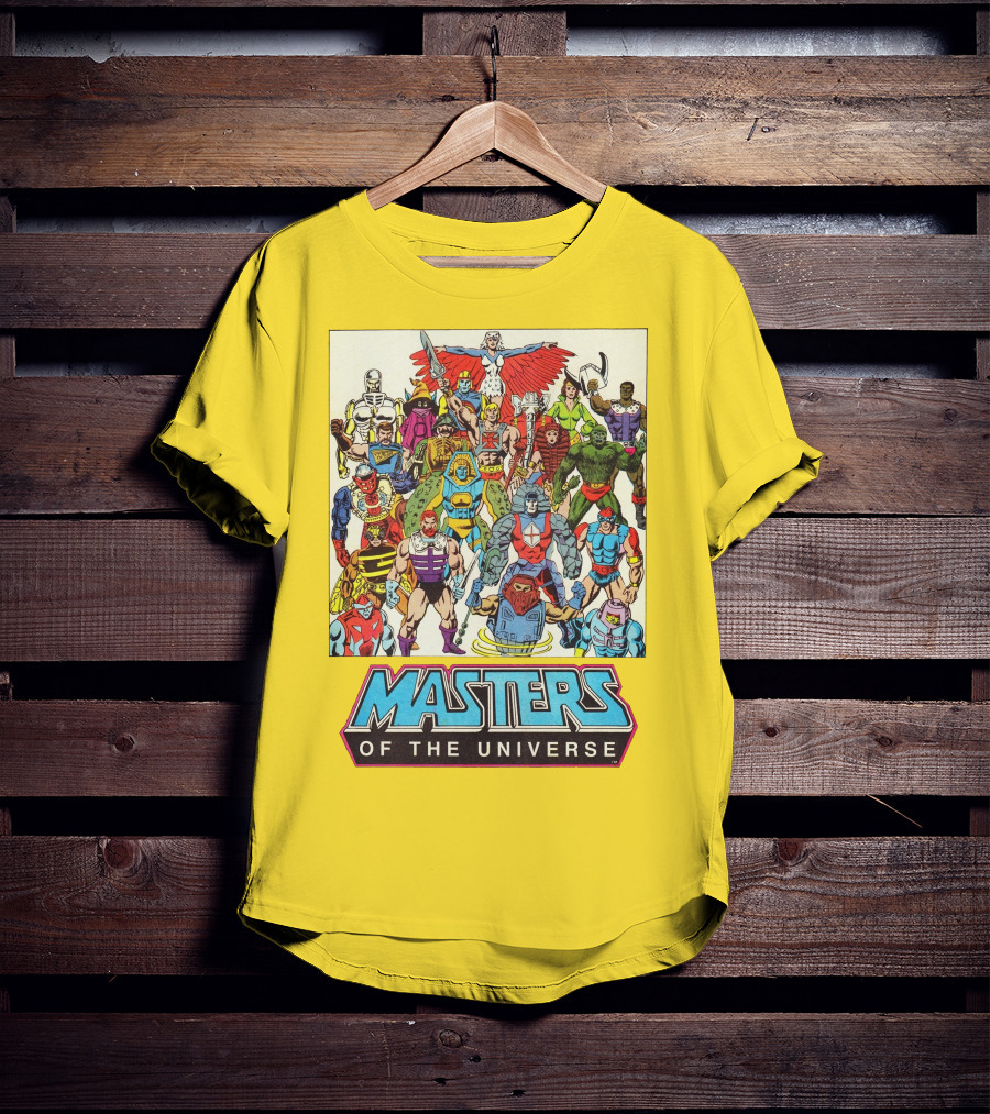 Masters Of The Universe He-Man Iconic Characters Group Retro Comic T-Shirt