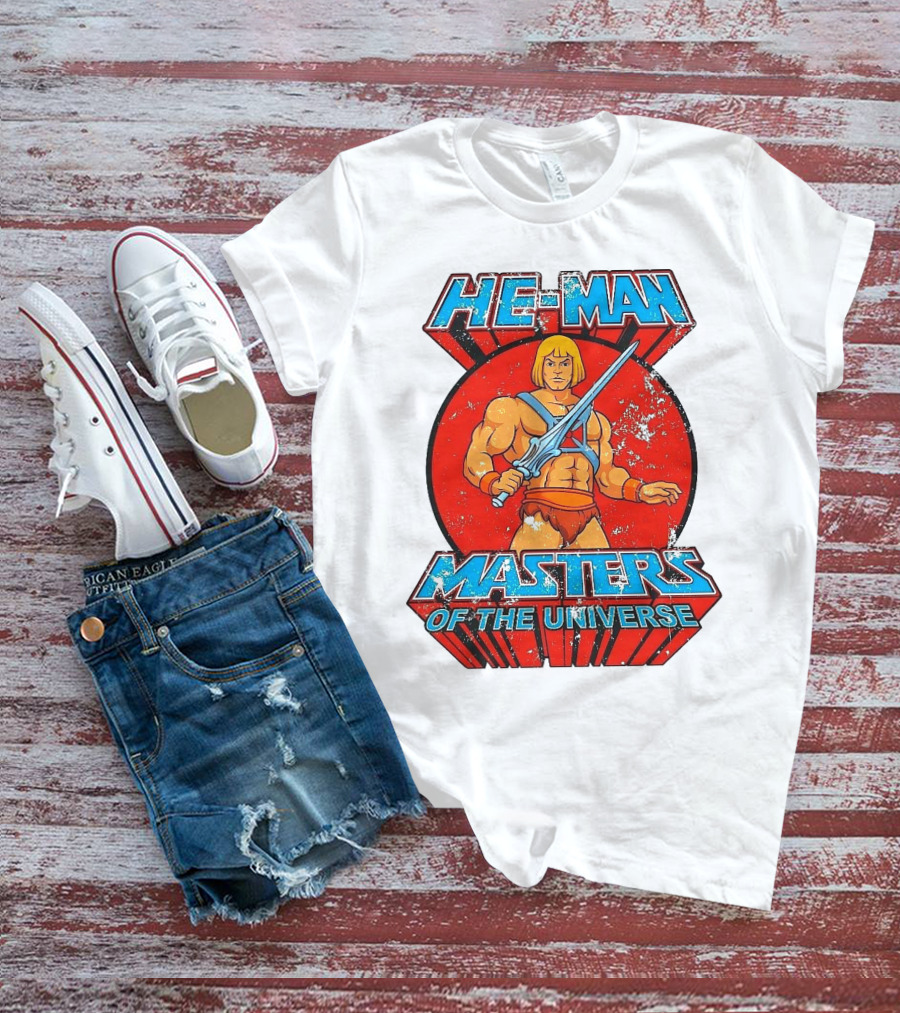 He-Man Masters Of The Universe Retro Classic Sword Iconic 80s T-Shirt