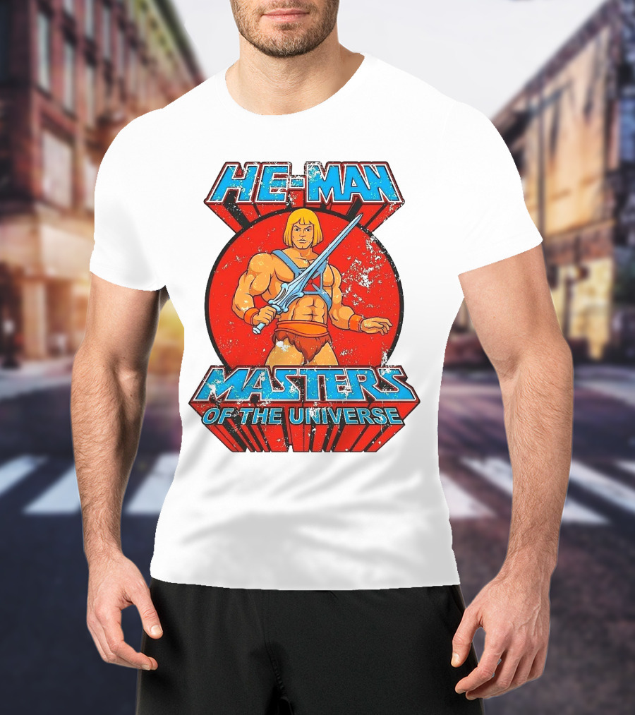 He-Man Masters Of The Universe Retro Classic Sword Iconic 80s T-Shirt