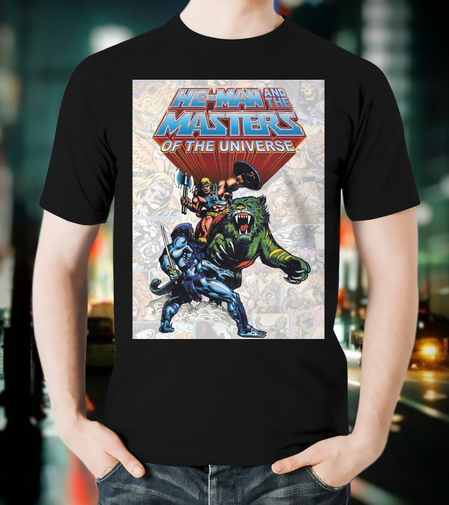 HE-MAN AND THE MASTERS OF THE UNIVERSE COMIC STYLE ACTION T-Shirt