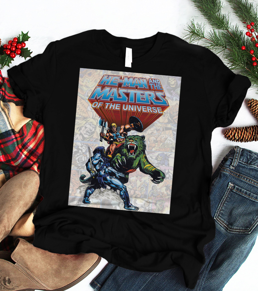 HE-MAN AND THE MASTERS OF THE UNIVERSE COMIC STYLE ACTION T-Shirt