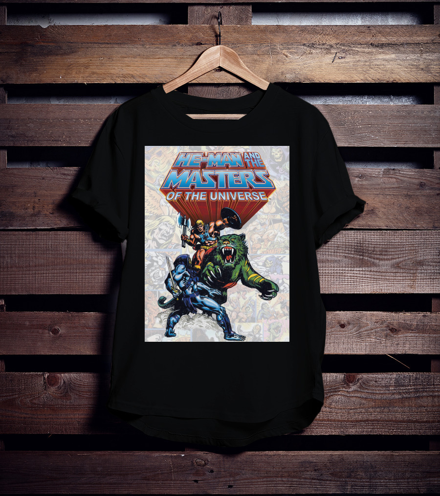 HE-MAN AND THE MASTERS OF THE UNIVERSE COMIC STYLE ACTION T-Shirt