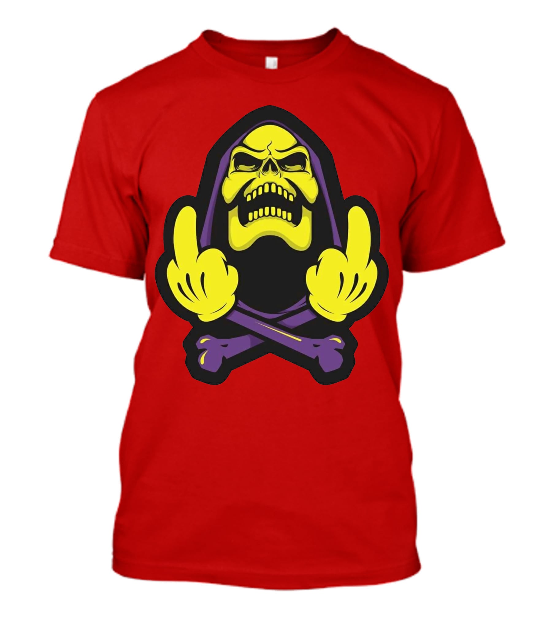 Skeletor Masters Of The Universe Skull Crossbones Gesture T-Shirt