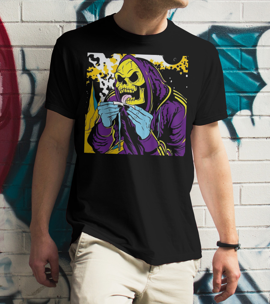 Skeletor Rolling Hoodie Masters Of The Universe 80s Retro Style Cartoon T-Shirt