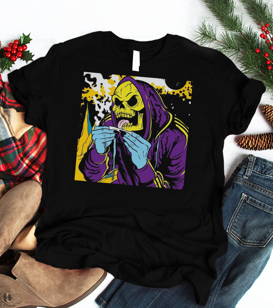 Skeletor Rolling Hoodie Masters Of The Universe 80s Retro Style Cartoon T-Shirt
