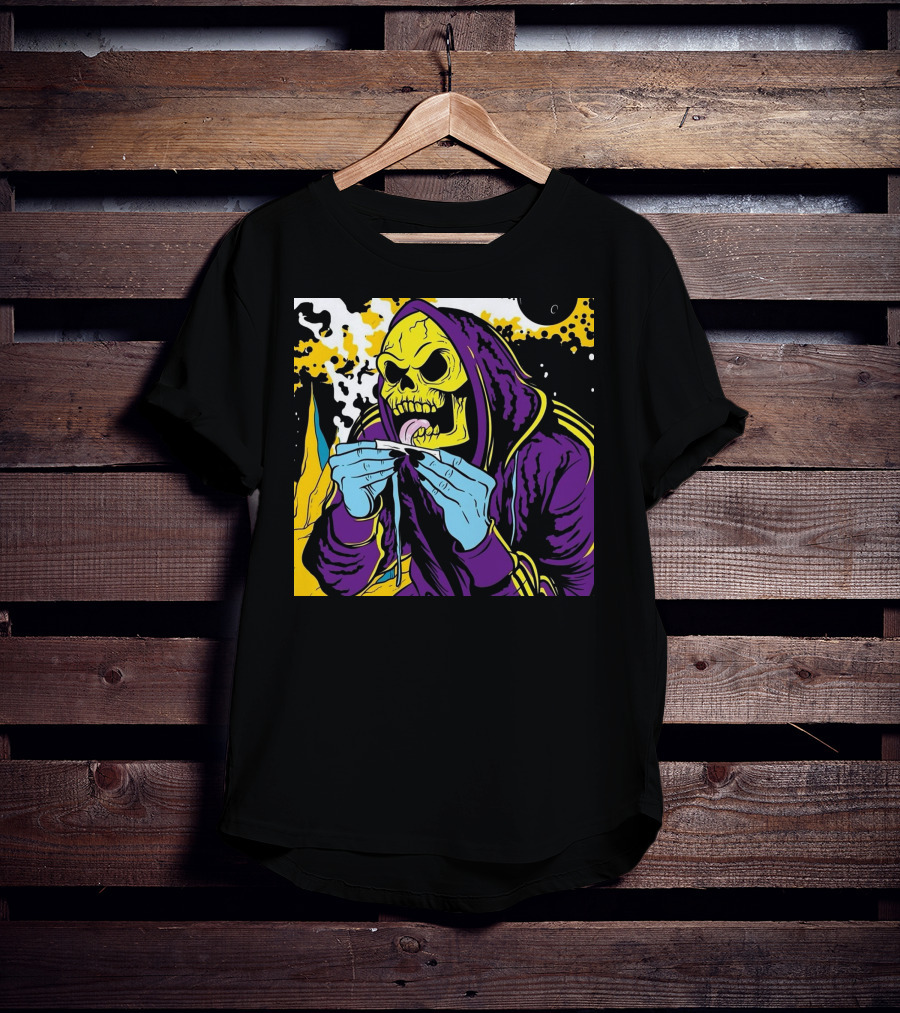 Skeletor Rolling Hoodie Masters Of The Universe 80s Retro Style Cartoon T-Shirt