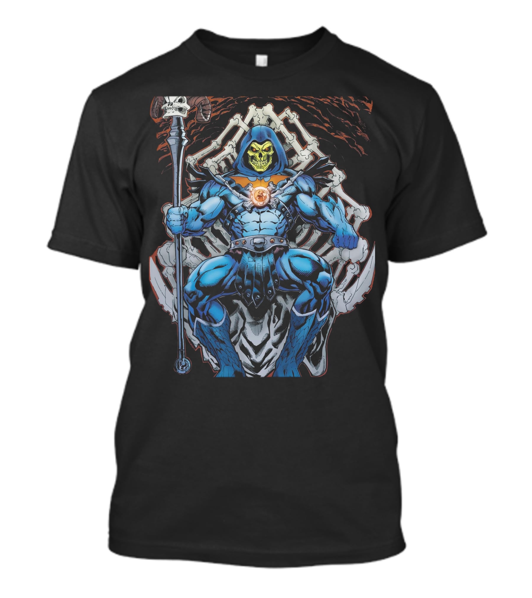 Skeletor Throne Masters Of The Universe Vintage Fan T-Shirt