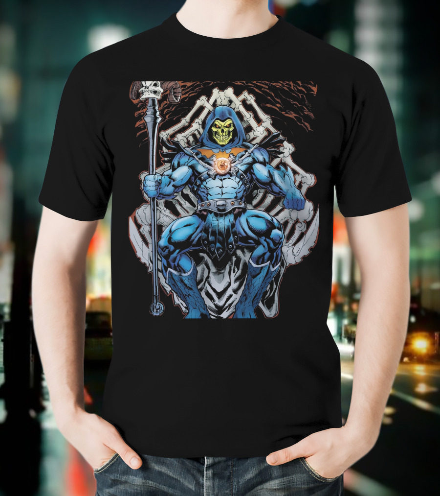 Skeletor Throne Masters Of The Universe Vintage Fan T-Shirt