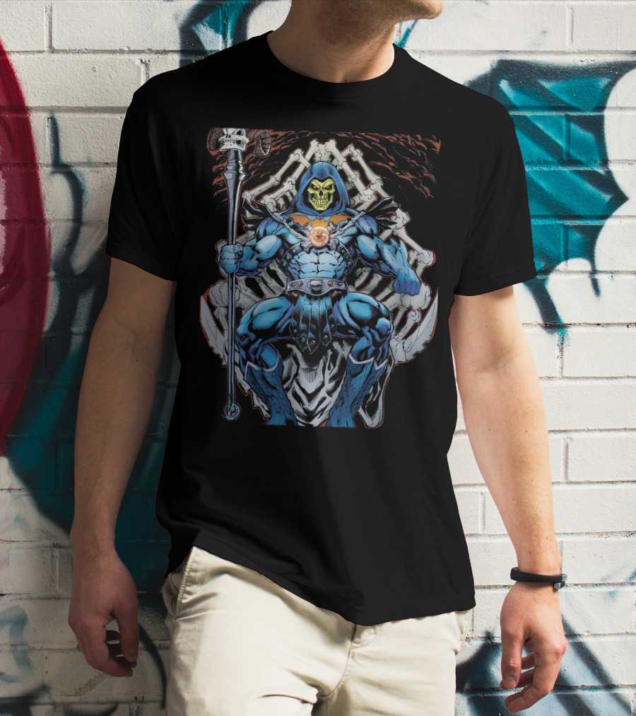 Skeletor Throne Masters Of The Universe Vintage Fan T-Shirt