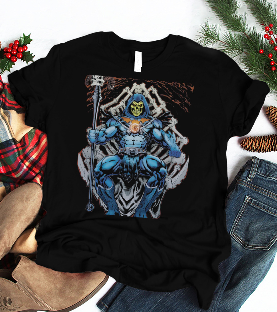 Skeletor Throne Masters Of The Universe Vintage Fan T-Shirt