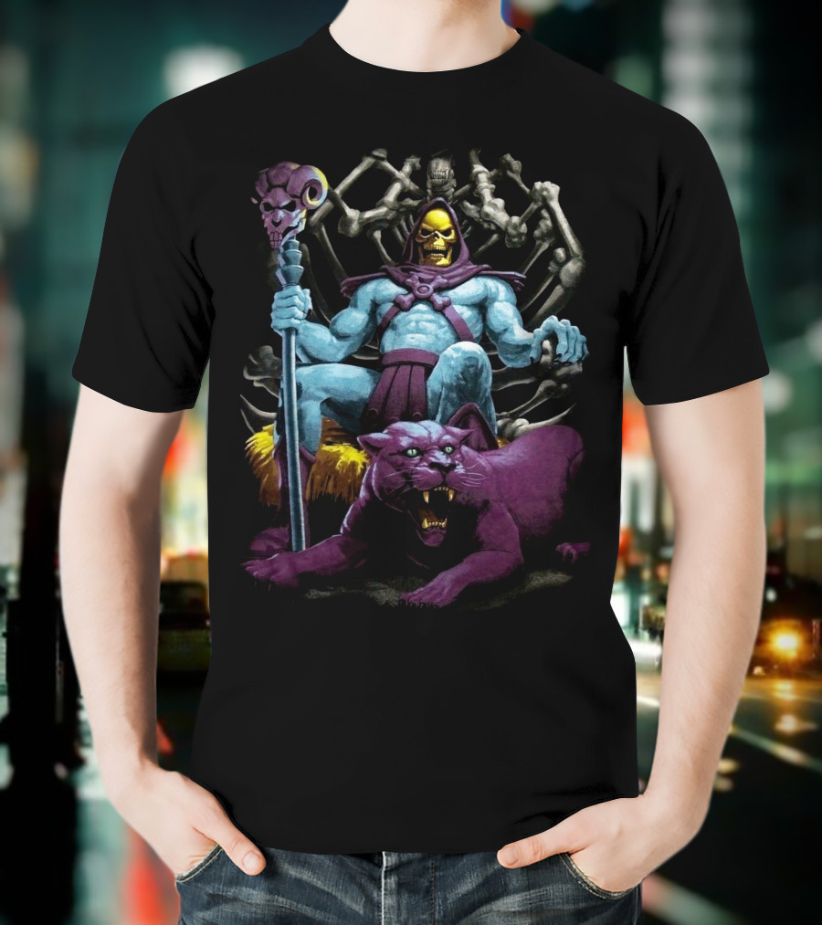Skeletor And Panthor Masters Of The Universe Villain T-Shirt