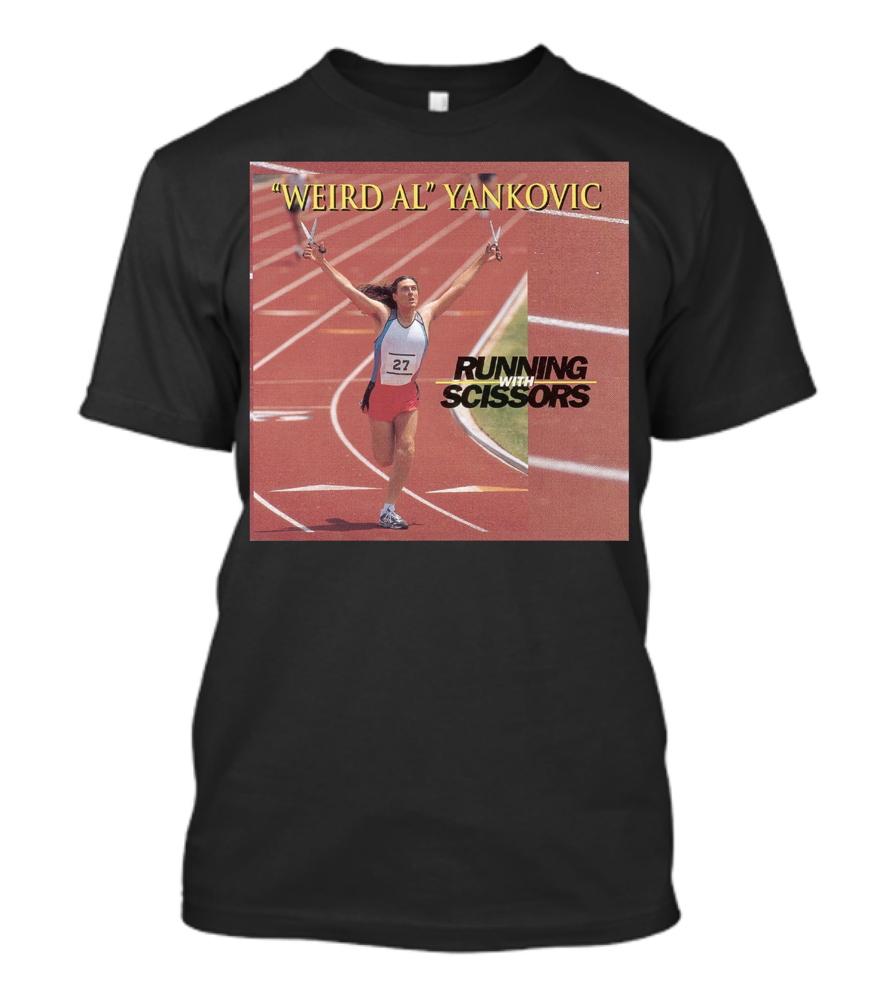 Weird Al Yankovic Running With Scissors Track T-Shirt
