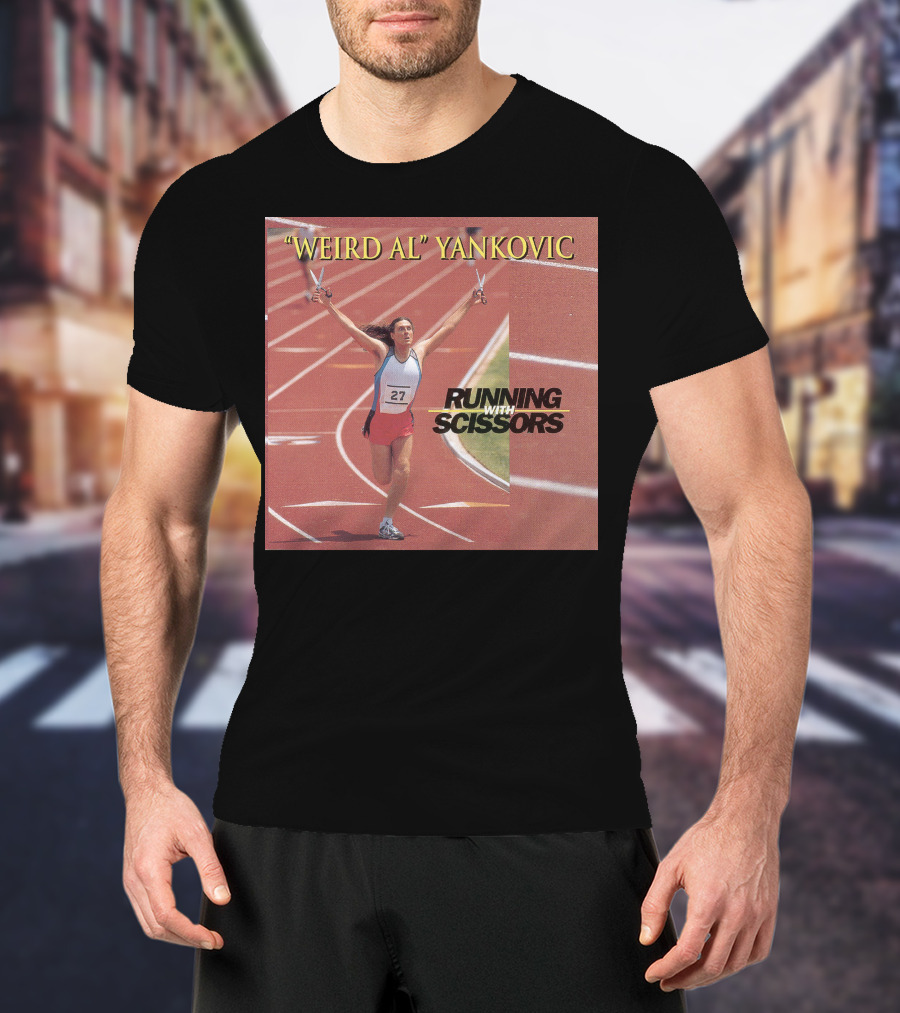 Weird Al Yankovic Running With Scissors Track T-Shirt
