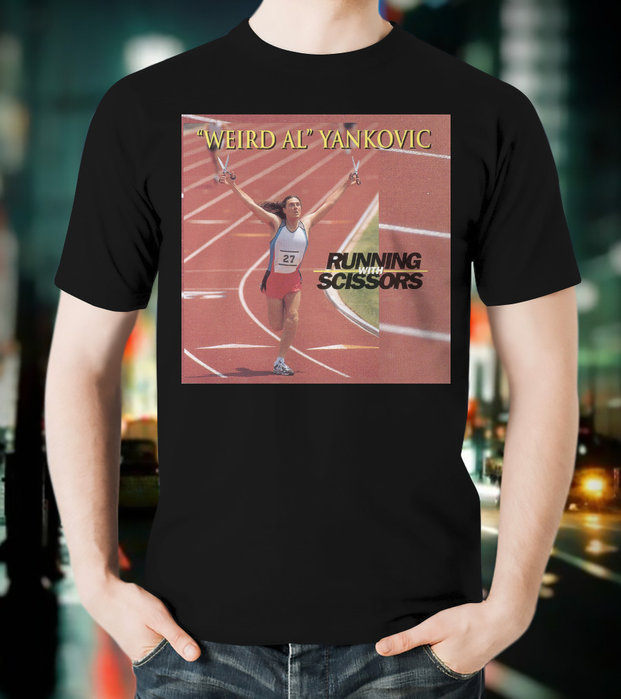 Weird Al Yankovic Running With Scissors Track T-Shirt