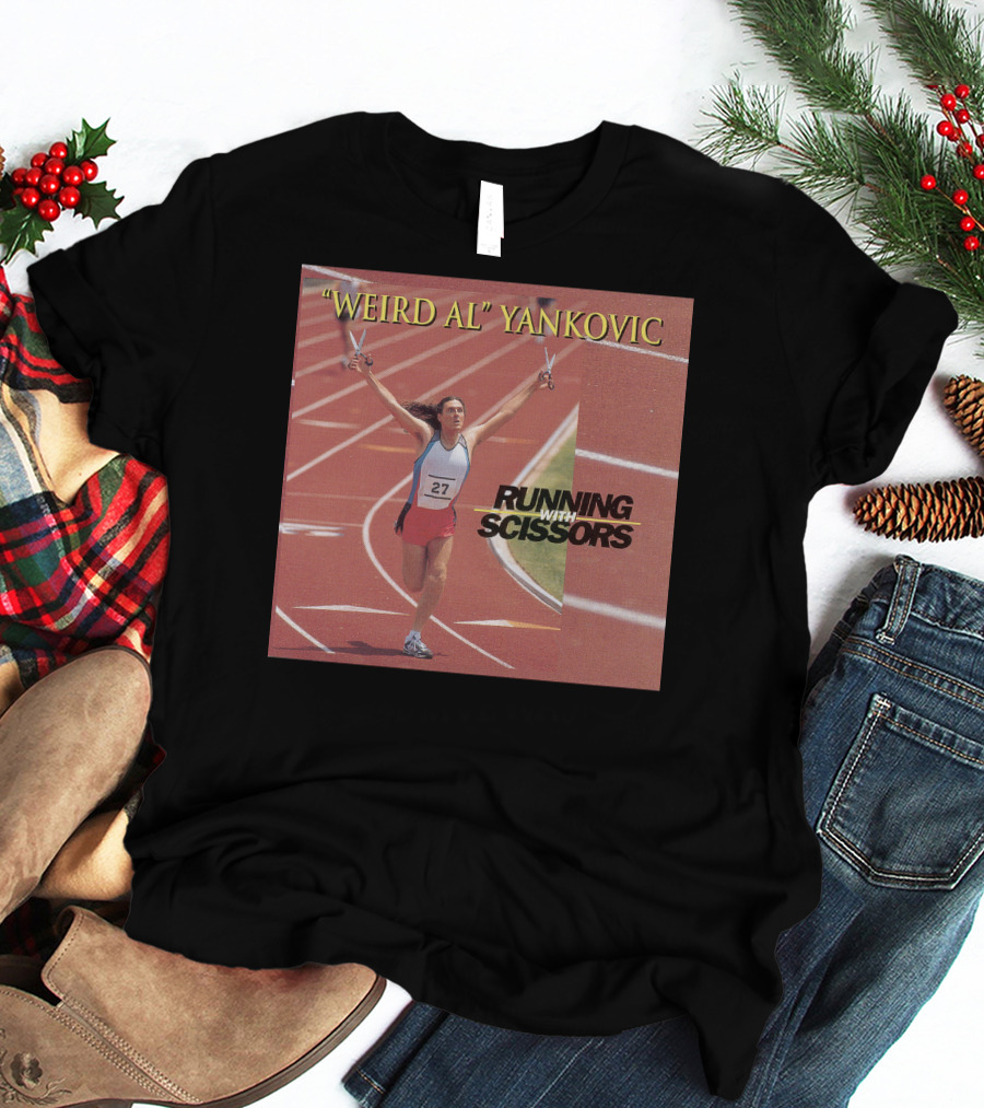 Weird Al Yankovic Running With Scissors Track T-Shirt