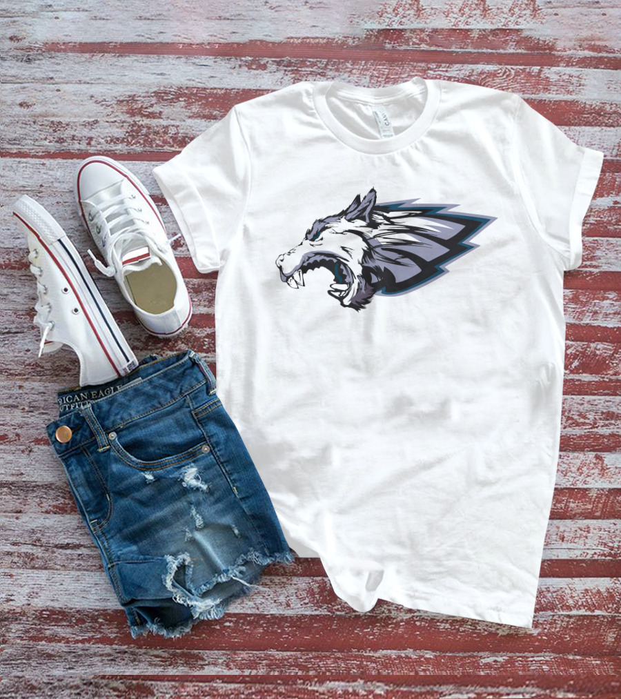 Eliot Shorr-Parks Darren Grimes X Eagles Wolf Head Wings T-Shirt