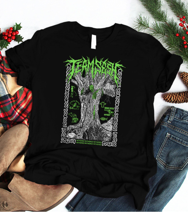 Teamsesh Withered Green Tree Wrong House Mothman 64 T-Shirt