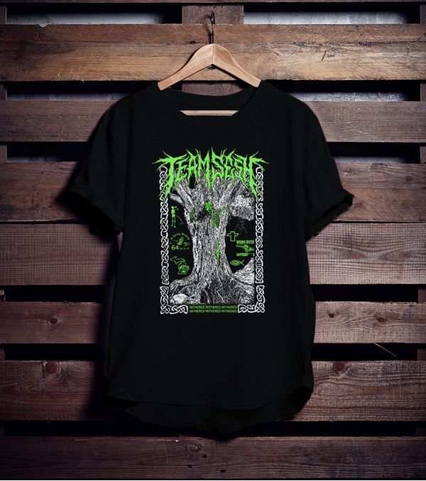 Teamsesh Withered Green Tree Wrong House Mothman 64 T-Shirt