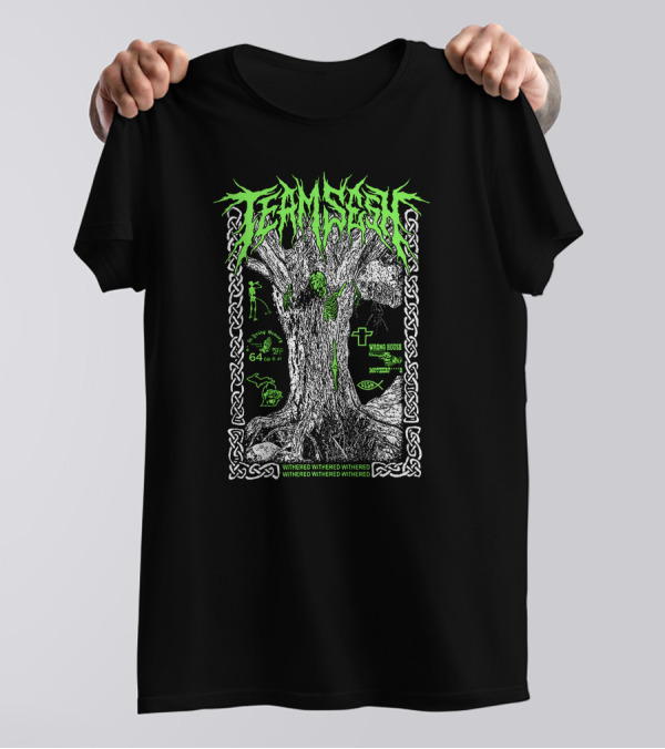 Teamsesh Withered Green Tree Wrong House Mothman 64 T-Shirt