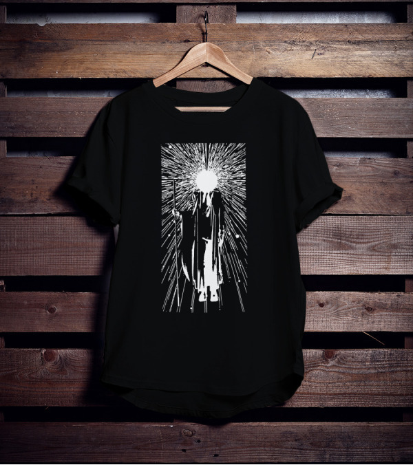 The Dischead Acid Wash Cosmic Enlightenment Burst T-Shirt